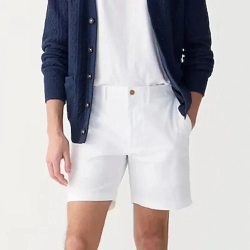 J. Crew BE051 White Stretch Chino shorts 7